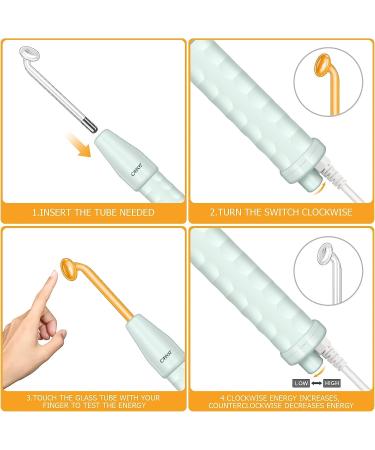 CAPOT High Frequency Facial Wand - Portable Handheld Machine with 4 Neon Tubes - Buy Online on SooperMarket.com