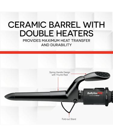 BaBylissPRO Ceramix Xtreme Pointed Barrel Ceramic Curling Iron 1" (25mm) - Buy Online on SooperMarket.com