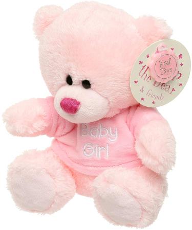 Baby Box Shop Pink Teddy Bear for Baby Girl - Newborn Soft Toys Small Pink Teddy Bear for Baby Girl - Cute Teddy Bear Baby Girl Teddy for Newborn New Baby Girl Gift Pink Baby Teddy for Newborn
