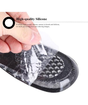 Invisible Silicone Insoles for Men | Height-Enhancing Cutable Shoe Inserts for Foot Pain Relief & Fasciitis - Upgrade Comfort & Style! - Buy Online on SooperMarket.com