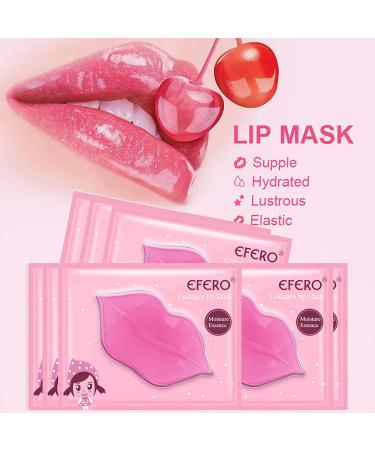 DELISOUL Collagen Crystal Lip and Gold Under Eye Masks Set - 20 Pieces | Natural Moisturizing Gel for Anti-Aging, Hydration, and Dark Circle Reduction | Lip and Eye Pads for Men and Women - 20 Count - Buy Online on SooperMarket.com