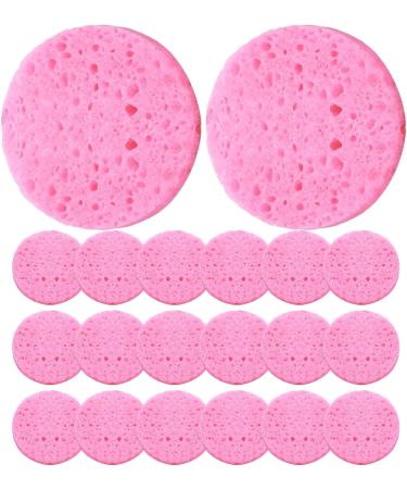 Teksome Face Wash Sponges | Wood Pulp Cotton Skincare Sponges | Cosmetic Spa Sponges Makeup Remover Cleansing Pads for Personal Spa Esthetician Use 20 Pieces - Buy Online on SooperMarket.com