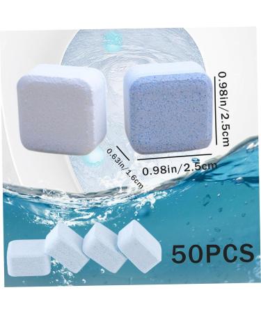 Toilet Bowl Cleaners 50Pcs Toilet Bowl Tablets Splash Toilet Cleaner 15g Effervescent Tablets Individually Packed Washing Machine Cleaner Tablets Removes - Buy Online on SooperMarket.com