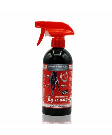 Gustav Optenplatz Insect spray Fly-A-Way for Horses Go!Horse care insect defense spray protection against flies brakes and ticks anti-doping (500ml)