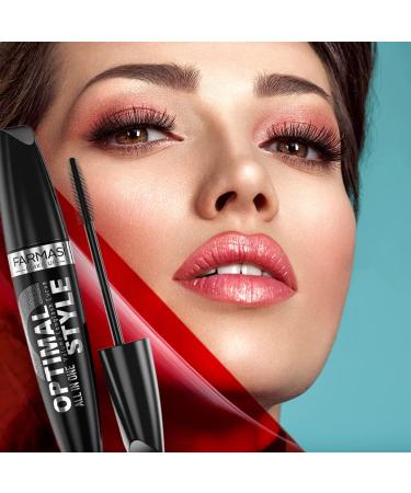 FARMASi Optimal Style Mascara - Volume Longlash Curve | Black 0.27 fl. oz/8ml - Buy Online on SooperMarket.com