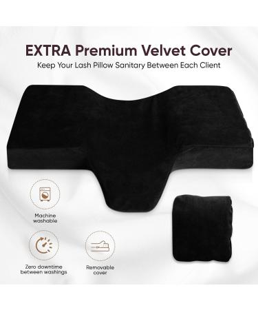 Navizam Memory Foam Lash Pillow for Eyelash Extensions + Extra Case - Ergonomic Neck Support - Buy Online on SooperMarket.com