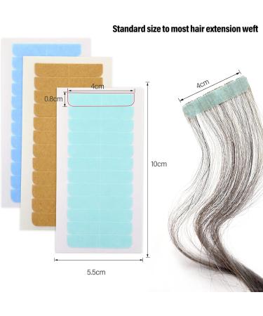 EHDIS 72 Pcs Hair Extension Tapes with Scraper - Double Sided Hair Tape for Extensions, Wigs & Toupees - Buy Online on SooperMarket.com