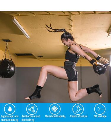 Darryy Compression Socks - 4 Pairs for Men & Women (2 Black 2 White L/XL) | Premium Comfort & Support for All-Day Wear - Buy Online on SooperMarket.com