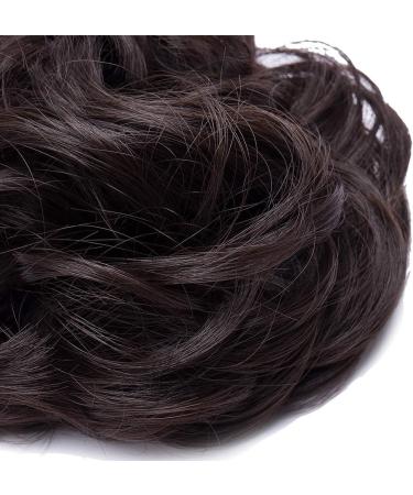 Medium Brown 35g Hair Bun Donut Chignon Scrunchie Updo Hairpiece - Ponytail Extensions - Buy Online on SooperMarket.com