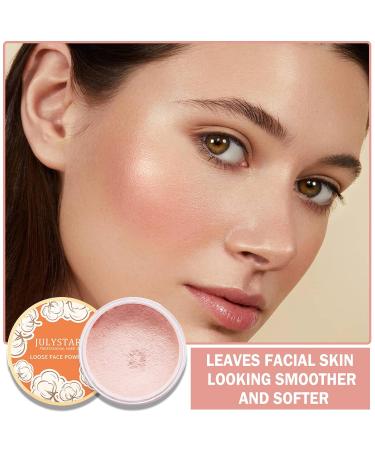 Buy Pink Loose Face Powder Matte Setting & Oil Control for Oily Skin | Waterproof & Long Lasting Makeup (02#Pink Complexion - Buy Online on SooperMarket.com