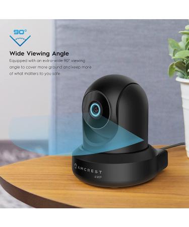 Amcrest 4MP ProHD Indoor WiFi Camera with Pan/Tilt Two-Way Audio Night Vision Remote Viewing - IP4M-1041B Black - Buy Online on SooperMarket.com