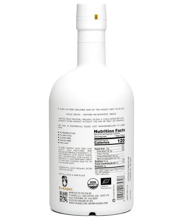 2023 Gold Medal Winner High Phenolic USDA Organic Greek Extra Virgin Olive Oil 16.9 oz Bottle - Vegan Cold Extracted from Greece - Koroneiki Variety by PJ KABOS Family Reserve - Buy Online on SooperMarket.com