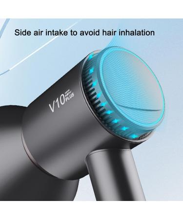 Negative Ionic Hair Dryer Quick Heat Up & Constant Temperature Lightweight Travel Hairdryer 4 Temps 2 Speeds Portable Home Hair Dryer for Home Travel (US Plug 110V) - Buy Online on SooperMarket.com