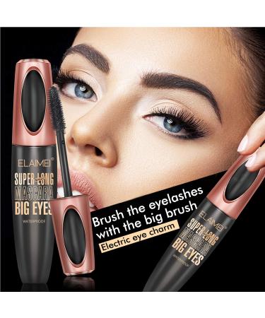 4D Silk Fiber Lash Mascara - Waterproof, Luxuriously Longer, Thicker & Voluminous Eyelashes - Long-Lasting, Natural Formula for Exquisitely Long & Full Smudge-Proof Lashes - Buy Online on SooperMarket.com