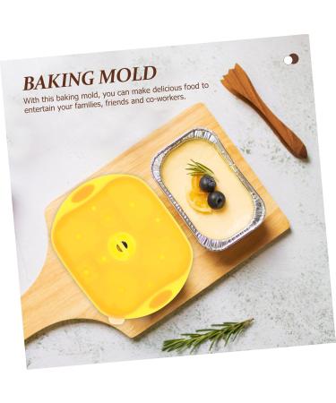 Alipis Baking Tools Silicone Molds Decorative Food Mold Ice Cube Tray Baby Food Mold Pudding Mold Flexible 15X12X3cm Yellow - Buy Online on SooperMarket.com