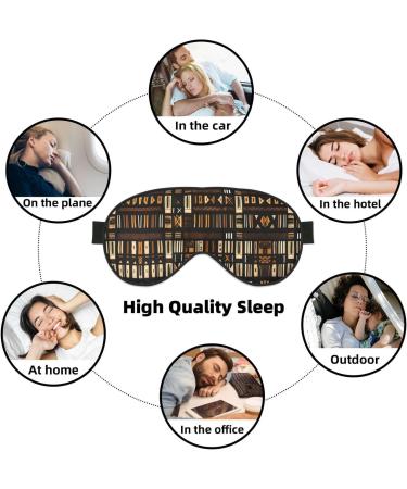 SSIMOO African Mud Cloth Eye Mask | Breathable Soft Sleep Patch for Travel & Relaxation | Stylish Black Tribal Design - Buy Online on SooperMarket.com