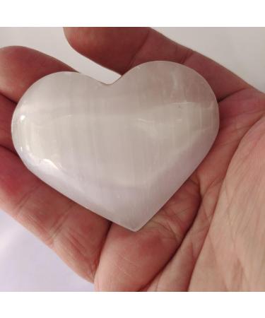 Specimen Healed Natural Crystal Heart Gypsum Heart Hand Made Quartz Gemstones Stone Hearts Balancing Collector Crystals Reiki As a Gift FZUGEDRLI - Buy Online on SooperMarket.com
