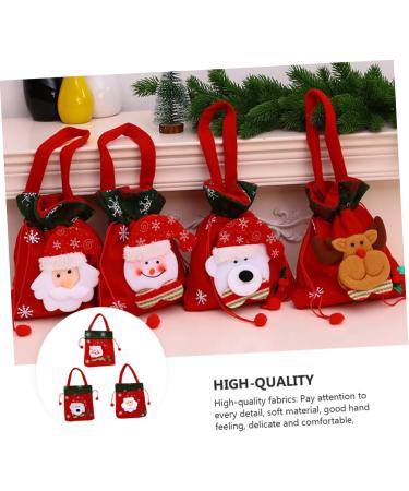 KOMBIUDA Pouch 3pcs Christmas Bag Candy Bags Christmas Packaging Bags Sack Bags Cute Storage Bags Drawstring Pouch - Buy Online on SooperMarket.com