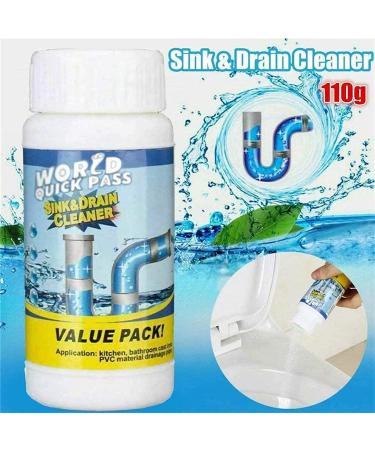 Herios Drain Foam Cleaner Pipe Dredge Deodorant Foam Cleaner Liquid Hair Drain Clog Remover & Cleaner Quick Foaming Toilet Clean for Toilets Sinks Tubs (1pcs) - Buy Online on SooperMarket.com