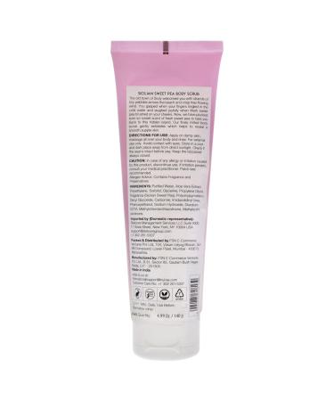 Nykaa Wanderlust Sicilian Sweet Pea Body Scrub - Exfoliating Aloe Vera & Jojoba Extracts for Soft Skin - 4.93 Oz | International Shipping Available - Buy Online on SooperMarket.com