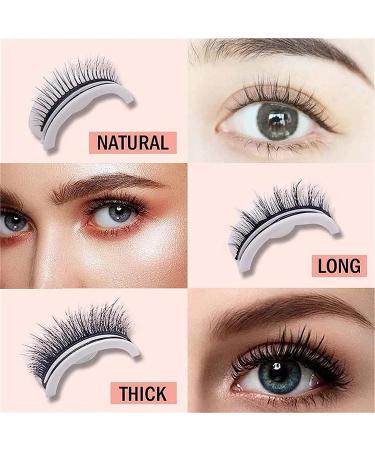 Glazy Boo False Eyelashes | Glazylash Reusable Adhesive Eyelashes | MacyMars Snap-On Lashes - 3pcs - Buy Online on SooperMarket.com