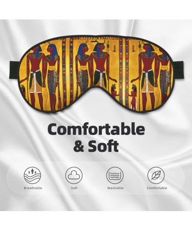 Ancient Egypt Tribe Series Print Double-Sided Eye Mask Soft and Light Blocking for Enhancing Sleep Quality - Buy Online on SooperMarket.com
