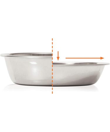 Catit Shallow Double Food Bowl - White | Sleek & Modern Design - Buy Online on SooperMarket.com