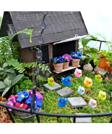 100Pcs Mini Resin Luminous Ducks - Glow in The Dark Rubber Ducks for DIY Crafts & Fairy Garden - 8 Color Assortment - Buy Online on SooperMarket.com