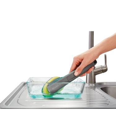 Scotch-Brite Heavy Duty Dishwand Kit with Soap Control Button - 1 Wand + 6 Refill Pads - Buy Online on SooperMarket.com