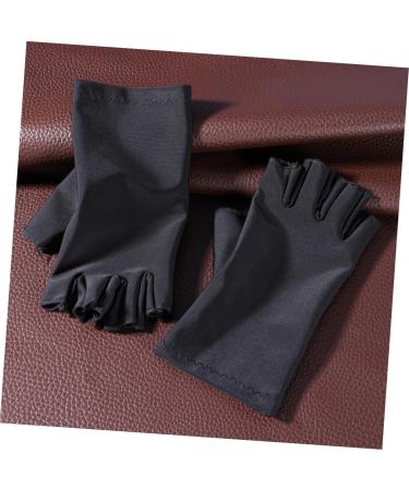 Angoily 5 Pair Gloves Manicure Glove Uv Shield Glove Anti Uv Glove Miss Electric Car Apparel M Black - Buy Online on SooperMarket.com