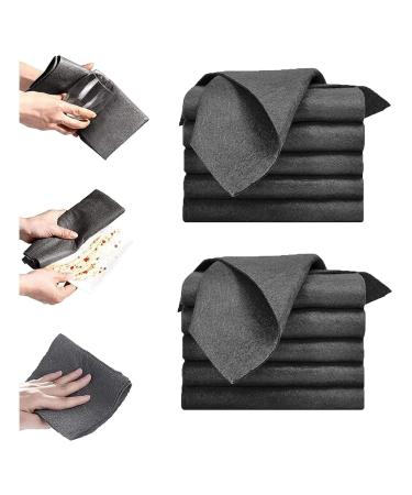 DNSHAN 10 Pcs Thickened Magic Cleaning Cloth Streak Free Microfiber Magic Cleaning Wipes Reusable Window Cleaning Rag for Kitchen