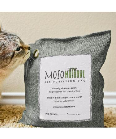 Moso Natural 500g Air Purifying Bag - Scent-Free Odor Eliminator for Kitchens, Bedrooms, Living Rooms & Pet Areas - Premium Bamboo Charcoal Absorber - Buy Online on SooperMarket.com