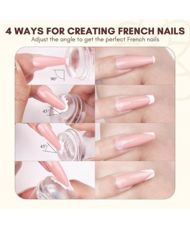 Saviland Nail Stamp Set - French Nail Art Stamper Kit with Silicone Tools for DIY Manicure - Perfect for Nail Polish & Tips - Buy Online on SooperMarket.com