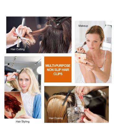 Sndyi Hair Clamps - 12 Pack Non-Slip Hair Clips for Styling & Cutting | Professional Salon Hairdressing Tools for Thick & Thin Hair - Buy Online on SooperMarket.com