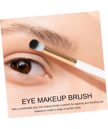 Baluue 50 Pcs Makeup Brush Eyeshadow Brush for Women Contouring Brush Eye Makeup Kit Wooden Handle White 17.50X1.00X1.00CMx5pcs Whitex5pcs - Buy Online on SooperMarket.com