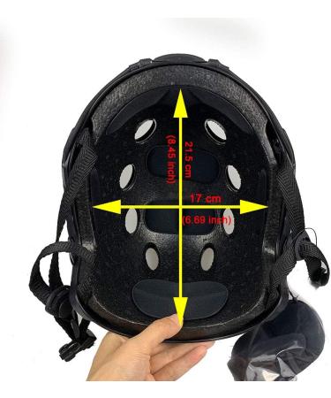 ATAIRSOFT PJ Type Tactical Fast Helmet with Visor Goggles - Black - Buy Online on SooperMarket.com