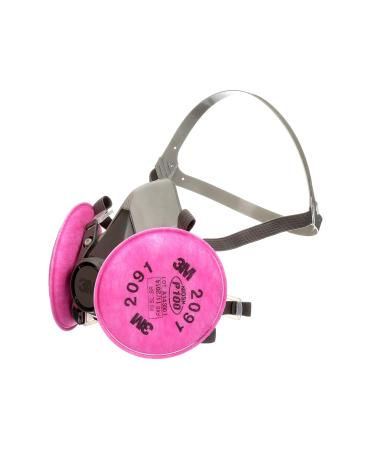 3M Half Facepiece Respirator Assembly 6291/07002(AAD) Medium with Particulate Filters 2091/07000(AAD) P100 - Medium Size - Buy Online on SooperMarket.com