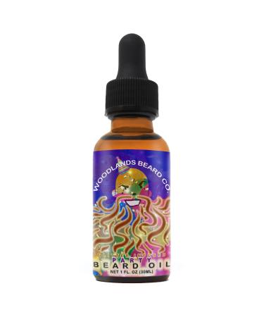Glitter Infused Party Beard Oil Scented with Vanilla and Wild Orange from (1 oz.) 1 Fl Oz (Pack of 1)