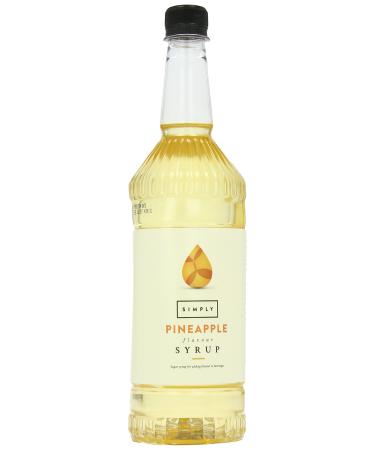 Simply Pineapple Syrup Vegan & Nut Free Flavoured Syrup for Coffee Cocktails & Baking (1 Litre)