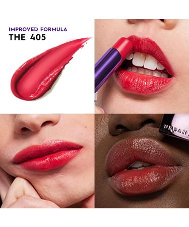 URBAN DECAY Vice Hydrating Lipstick - Longwearing Moisturizing Lip Color - 35 Shades Available - 0.11 Oz - The 405 (Sheer Bright Cherry Red) - Buy Online on SooperMarket.com