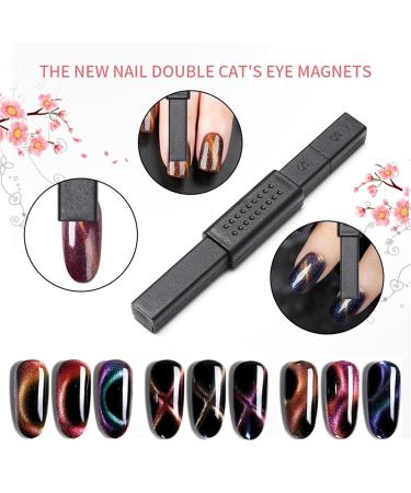 Chseo 8-Piece Nail Magnet Stick Set - 3D Cat Eye Nail Polish Art Tool for Stunning Manicure Effects - Buy Online on SooperMarket.com