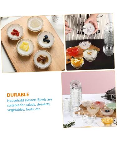 Alipis 10pcs Clear Glass Bowl Transparent Bowl Bozai Cake 3X6X6CM As Shown - Buy Online on SooperMarket.com