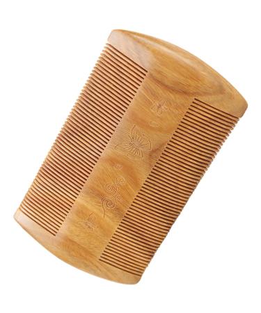 Beaupretty Green Sandalwood Beard Comb - Pocket Travel Mustache Brush for Men - Buy Online on SooperMarket.com