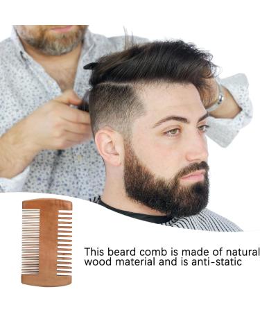 Men's Sandalwood Beard Comb - Anti-Static Moustache & Labour Comb - Buy Online on SooperMarket.com