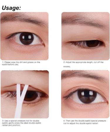 240 Pairs Eyelid Tape Net Type Eyes Stickers Self Adhesive Eye Tapes Thin Length Double Eyelid Lift Strips Eye Cosmetic Makeup Tools for Hooded Droopy Uneven Mono eyelids Eyes - Buy Online on SooperMarket.com