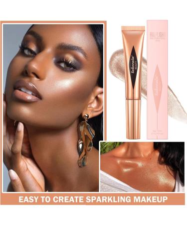 Liquid Highlighter Beauty Wand Cream Bronzer Highlighter Stick Contour Wand Soft Smooth Glossy Lightweight Long Lasting Waterproof Liquid Highlighter Stick Makeup Kit For Natural Nude Finish (03#Pearl White) - Buy Online on SooperMarket.com