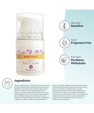 Burt's Bees Retinol Alternative Eye Cream 0.5 oz - Anti-Aging Firming Face Care - Buy Online on SooperMarket.com