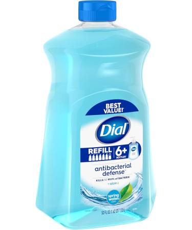 Dial Antibacterial Liquid Hand Soap Refill Spring Water 1.53L Blue - Buy Online on SooperMarket.com