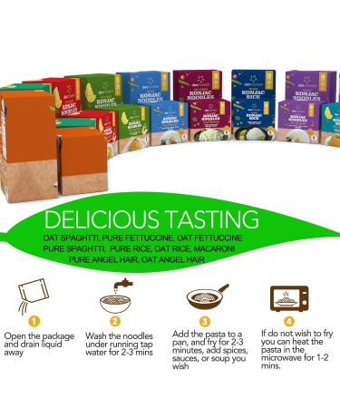 Diet Cooker Premium Konjac Noodles - Keto & Vegan Friendly, Zero Net Carbs, Low Calorie Pasta - Oat Angel Hair, 9.52 oz (Pack of 6) - Buy Online on SooperMarket.com