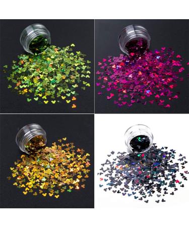 Bonnie-Sam Laser Nail Art Glitter Sequins - 12 Boxes of Butterfly, Star, Moon, Heart, and Flower Designs for Nail, Face, Eyes, and Body Decor - Holiday Collection - Buy Online on SooperMarket.com